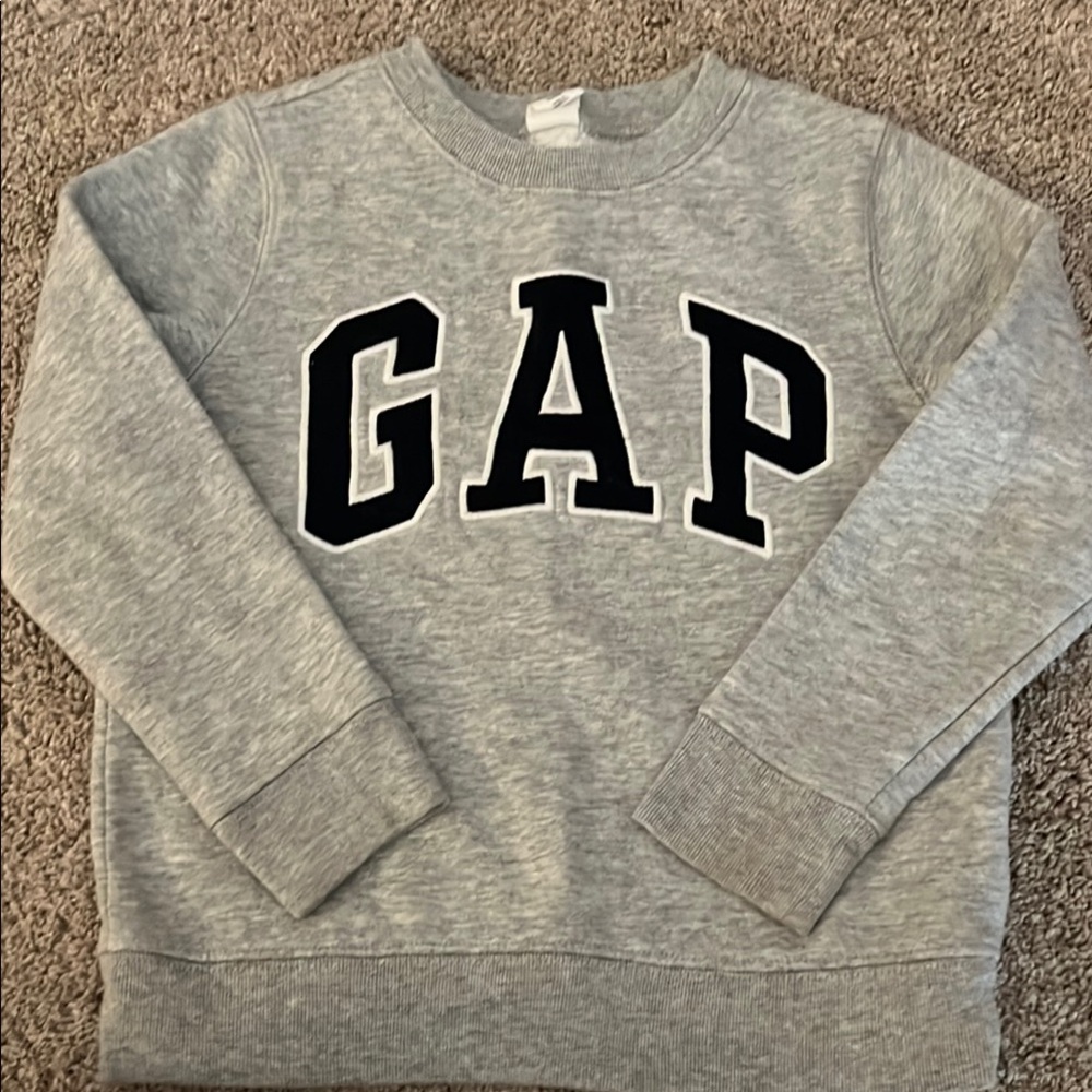 GAP Heather Gray Logo Sweatshirt
